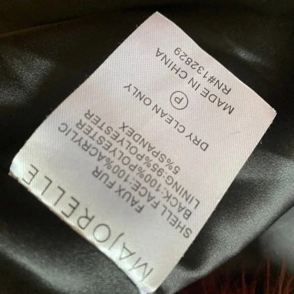 NWT MAJORELLE Luka Faux Fur Coat in Sequoia, Size Small - Picture 9 of 12